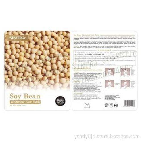 Soy Bean Collagen Moisturizing Skin Whitening Facial Mask F